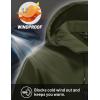 imageTACVASEN Mens Softshell Jacket Winter Fleece Waterproof Lightweight Warm Windbreaker Rain Coat Outdoor Hiking Ski TravelGreen