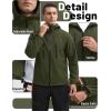 imageTACVASEN Mens Softshell Jacket Winter Fleece Waterproof Lightweight Warm Windbreaker Rain Coat Outdoor Hiking Ski TravelGreen
