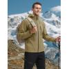 imageTACVASEN Mens Softshell Jacket Winter Fleece Waterproof Lightweight Warm Windbreaker Rain Coat Outdoor Hiking Ski TravelKhaki