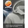 imageTACVASEN Mens Softshell Jacket Winter Fleece Waterproof Lightweight Warm Windbreaker Rain Coat Outdoor Hiking Ski TravelLightgrey