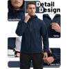 imageTACVASEN Mens Softshell Jacket Winter Fleece Waterproof Lightweight Warm Windbreaker Rain Coat Outdoor Hiking Ski TravelNavy