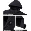 imageTACVASEN Mens Winter Coats with 9 Pockets Waterproof Ski Jacket Warm Fleece Lined Parka with Hood for Work OutdoorBlack