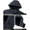 imageTACVASEN Mens Winter Coats with 9 Pockets Waterproof Ski Jacket Warm Fleece Lined Parka with Hood for Work OutdoorCarbongrey