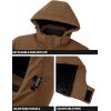 imageTACVASEN Mens Winter Coats with 9 Pockets Waterproof Ski Jacket Warm Fleece Lined Parka with Hood for Work OutdoorCoffee