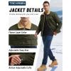 imageTACVASEN Mens Winter Jacket Thick Thermal Sherpa Jacket Warm Lapel Fleece Lined Coats Trucker Work Cargo Multi Pockets03green