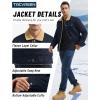 imageTACVASEN Mens Winter Jacket Thick Thermal Sherpa Jacket Warm Lapel Fleece Lined Coats Trucker Work Cargo Multi Pockets05navy
