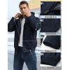 imageTACVASEN Mens Winter Work Jacket Sherpa Fleece Lined Heavyweight Washed Duck Canvas Cotton Jacket WaterRepellent HoodedNavy