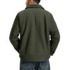 imageTACVASEN Mens Work Jackets Construction Duck Canvas Jacket Sherpa Fleece Lined Waterproof Warm Winter Heavy Duty CoatsArmy Green