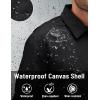 imageTACVASEN Mens Work Jackets Construction Duck Canvas Jacket Sherpa Fleece Lined Waterproof Warm Winter Heavy Duty CoatsBlack