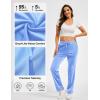 imageTACVASEN Womens Velour Pants Soft Velvet Sweatpants Warm Straight Leg Lounge Pants with Pockets Athletic CasualLight Blue
