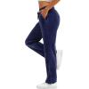 imageTACVASEN Womens Velour Pants Soft Velvet Sweatpants Warm Straight Leg Lounge Pants with Pockets Athletic CasualNavy