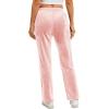 imageTACVASEN Womens Velour Pants Soft Velvet Sweatpants Warm Straight Leg Lounge Pants with Pockets Athletic CasualPink