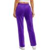 imageTACVASEN Womens Velour Pants Soft Velvet Sweatpants Warm Straight Leg Lounge Pants with Pockets Athletic CasualPurple