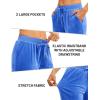 imageTACVASEN Womens Velour Pants Soft Velvet Sweatpants Warm Straight Leg Lounge Pants with Pockets Athletic CasualSea Blue