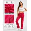 imageTACVASEN Womens Velour Pants Soft Velvet Sweatpants Warm Straight Leg Lounge Pants with Pockets Athletic CasualTomato Red
