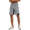 image:imageTACVASEN Mens Hiking Cargo Shorts 10 with Zipper Pockets Quick Dry Casual Stretch Golf Work Short Outdoor Summer01 Light Grey