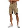 image:imageTACVASEN Mens Hiking Cargo Shorts 10 with Zipper Pockets Quick Dry Casual Stretch Golf Work Short Outdoor Summer04 Khaki