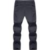 image:imageTACVASEN Mens Lightweight Hiking Tactical Pants Waterproof Quick Dry Cargo Work Rain Outdoor Pants 8 Pockets03 Dark Grey