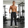 image:imageTACVASEN Mens Workout Pants Casual Athletic Hiking Lightweight Quick Dry Stretch Waterproof Sweatpants with 3 Pockets01black