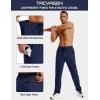 image:imageTACVASEN Mens Workout Pants Casual Athletic Hiking Lightweight Quick Dry Stretch Waterproof Sweatpants with 3 Pockets02navy