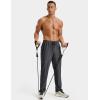 image:imageTACVASEN Mens Workout Pants Casual Athletic Hiking Lightweight Quick Dry Stretch Waterproof Sweatpants with 3 Pockets03dark Gray