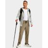 image:imageTACVASEN Mens Workout Pants Casual Athletic Hiking Lightweight Quick Dry Stretch Waterproof Sweatpants with 3 Pockets04khaki