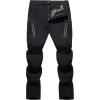 image:imageTACVASEN Mens Lightweight Hiking Tactical Pants Waterproof Quick Dry Cargo Work Rain Outdoor Pants 8 Pockets02 Black
