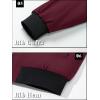 image:imageTACVASEN Mens Bomber Jackets Full Zipper Spring Fall Jacket Windproof Water Resistant Winter Warm Padded CoatsBurgundy