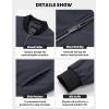 image:imageTACVASEN Mens Bomber Jackets Full Zipper Spring Fall Jacket Windproof Water Resistant Winter Warm Padded CoatsDark Gray