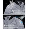 image:imageTACVASEN Mens Bomber Jackets Full Zipper Spring Fall Jacket Windproof Water Resistant Winter Warm Padded CoatsLight Gray