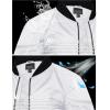 image:imageTACVASEN Mens Bomber Jackets Full Zipper Spring Fall Jacket Windproof Water Resistant Winter Warm Padded CoatsWhite