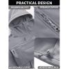 image:imageTACVASEN Mens Special Ops Military Tactical Soft Shell Rain Warm Fleece Lined Jacket Winter Hood Coat Hiking Snowboard02light Grey
