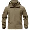 image:imageTACVASEN Mens Special Ops Military Tactical Soft Shell Rain Warm Fleece Lined Jacket Winter Hood Coat Hiking Snowboard11khaki