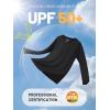 image:imageTACVASEN Womens Long Sleeve Rash Guard UPF 50 UV Sun Shirts Quick Dry Swim Shirt Hiking Tops01 Black