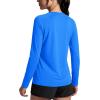 image:imageTACVASEN Womens Long Sleeve Rash Guard UPF 50 UV Sun Shirts Quick Dry Swim Shirt Hiking Tops03 Azure