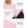 image:imageTACVASEN Womens Long Sleeve Rash Guard UPF 50 UV Sun Shirts Quick Dry Swim Shirt Hiking Tops04 Pink