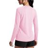 image:imageTACVASEN Womens Long Sleeve Rash Guard UPF 50 UV Sun Shirts Quick Dry Swim Shirt Hiking Tops04 Pink