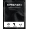 image:imageTACVASEN Men s Casual Shorts 7 Inch Cotton Elastic Waist Drawstring Lightweight Summer Beach Shorts with PocketsBlack