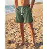 image:imageTACVASEN Men s Casual Shorts 7 Inch Cotton Elastic Waist Drawstring Lightweight Summer Beach Shorts with PocketsOlivegreen
