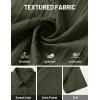 image:imageTACVASEN Mens Button Down Shirts Short Sleeve Textured Casual Summer Beach Shirt with PocketArmy Green