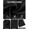 image:imageTACVASEN Mens Button Down Shirts Short Sleeve Textured Casual Summer Beach Shirt with PocketBlack