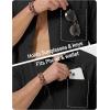 image:imageTACVASEN Mens Button Down Shirts Short Sleeve Textured Casual Summer Beach Shirt with PocketBlack