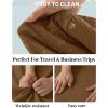 image:imageTACVASEN Mens Button Down Shirts Short Sleeve Textured Casual Summer Beach Shirt with PocketDark Brown
