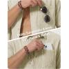 image:imageTACVASEN Mens Button Down Shirts Short Sleeve Textured Casual Summer Beach Shirt with PocketLight Apricot
