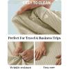 image:imageTACVASEN Mens Button Down Shirts Short Sleeve Textured Casual Summer Beach Shirt with PocketLight Apricot