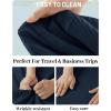 image:imageTACVASEN Mens Button Down Shirts Short Sleeve Textured Casual Summer Beach Shirt with PocketNavy