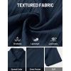 image:imageTACVASEN Mens Button Down Shirts Short Sleeve Textured Casual Summer Beach Shirt with PocketNavy