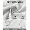 image:imageTACVASEN Mens Button Down Shirts Short Sleeve Textured Casual Summer Beach Shirt with PocketWhite