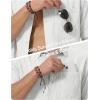 image:imageTACVASEN Mens Button Down Shirts Short Sleeve Textured Casual Summer Beach Shirt with PocketWhite