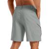 image:imageTACVASEN Mens Cargo Hiking Shorts 7 Quick Dry Stretch Tactical Work Shorts for Men Outdoor Casual Summer with 6 PocketsLightgrey